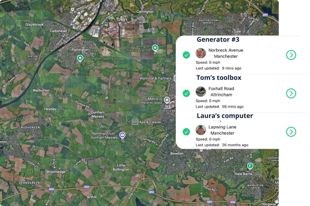 asset tracking live location tracking