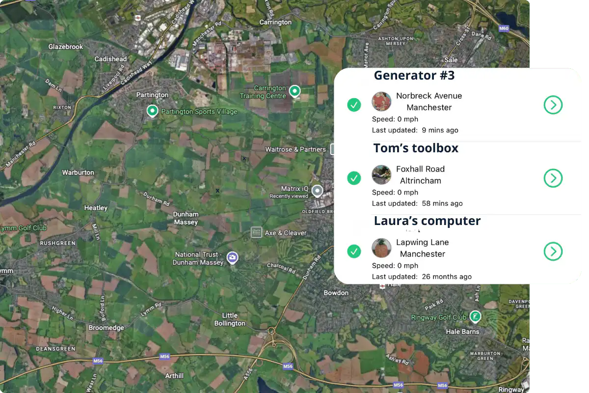 asset tracking live location tracking
