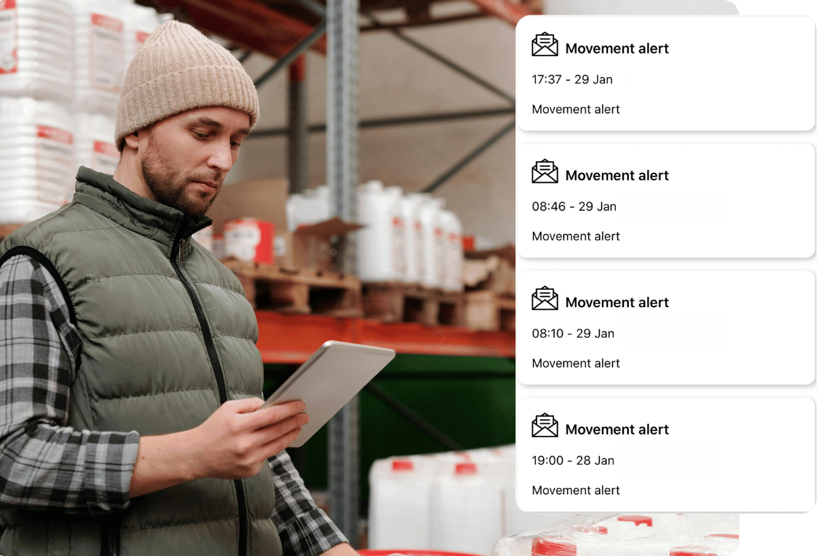 asset tracking tag iq custom geofencing